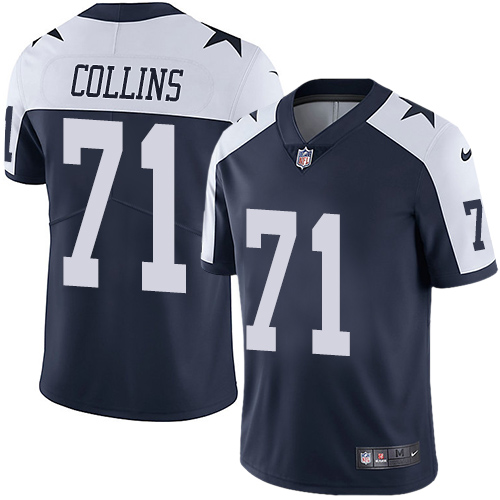2019 men Dallas Cowboys #71 Collins blue Nike Vapor Untouchable Limited NFL Jersey style 2
